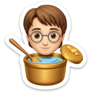 Harry pot de beurre ( harry potter mais dans un pot de beurre  sticker