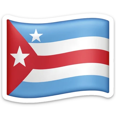 🇵🇷 to light blue where the star is located sticker