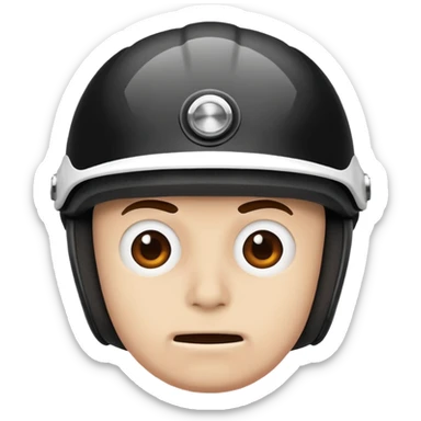 bike helmet, stupid face sticker