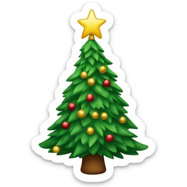 christmas tree sticker