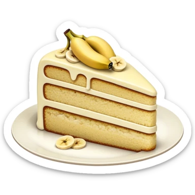 banana cake sticker