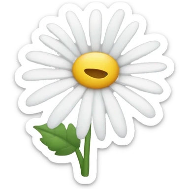daisy flower sticker