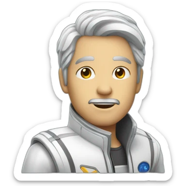 Supersonic human sticker