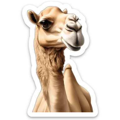 camel in dubai sticker
