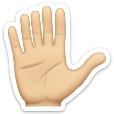 Light brown bald man with stubble giving high five  sticker