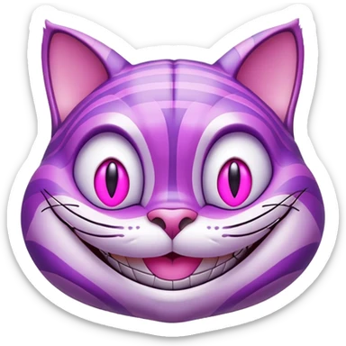 cheshire cat smiling  sticker