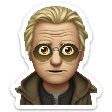 Mad eye moody with one fake eye sticker