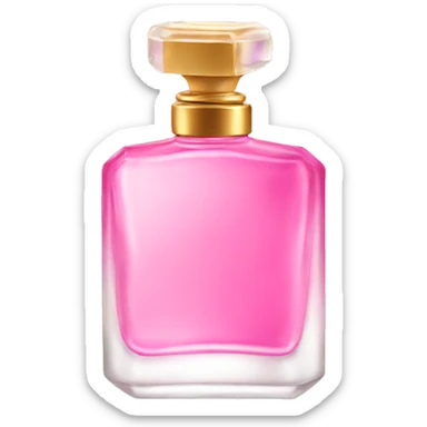 pink perfume sticker