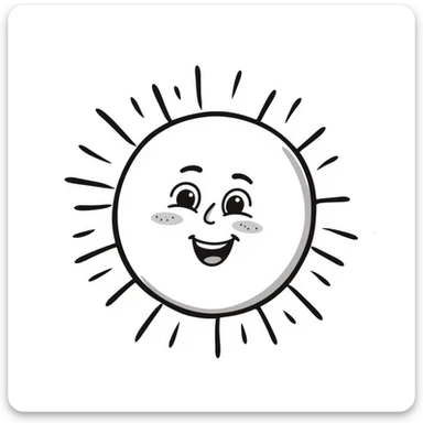 animated sun sticker