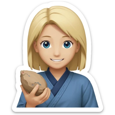 Can you create an emote for me referencing the character Deidara from the Naruto series sticker