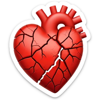 broken heart sticker