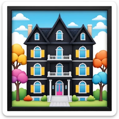 open doll mansion sticker
