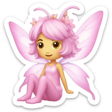 Shiny Pastel Pink Fairy Fakémon sticker