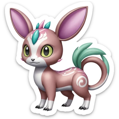 Meloetta-Vernid-Palkia-Minccino-Fionbri-Pokémon-Digimon-Fakémon-fusion-hybrid-creature sticker