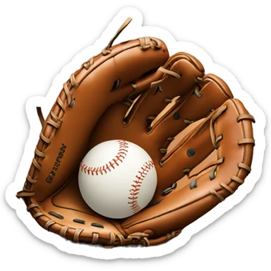 baseball glove sticker