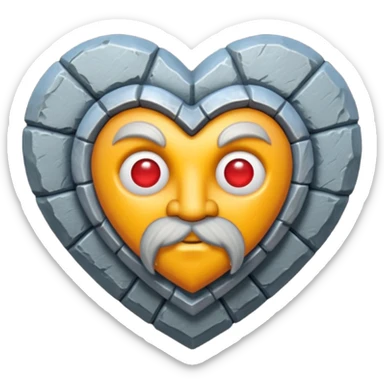 dwarf-themed heart sticker