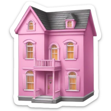pink doll house sticker