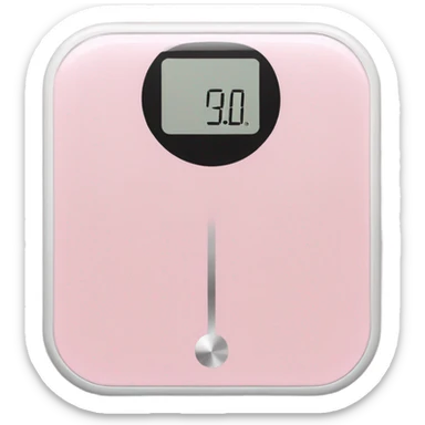Light pink body weight scale  sticker