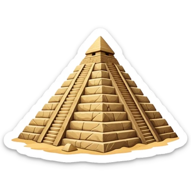Mexican pyramid sticker
