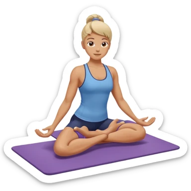 pilates on the mat sticker