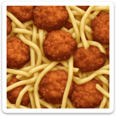 Spaghetti with meatballs  sticker