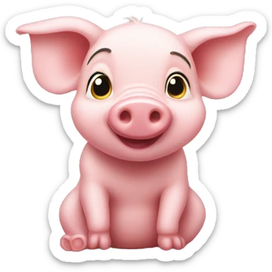 Piglet from Winnie the Pooh sticker