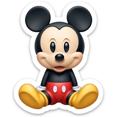 Sad Mickey Mouse  sticker