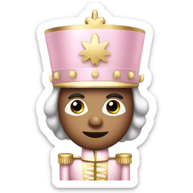 Light pink nutcracker sticker