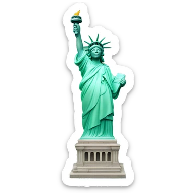 Statue of liberty sticker