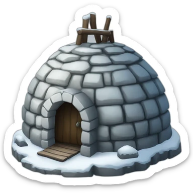 igloo winterfell sticker