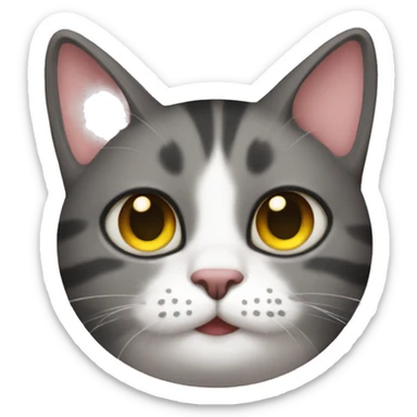 A gay cat sticker