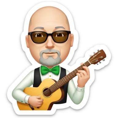 Leprechaun Guitarist sticker