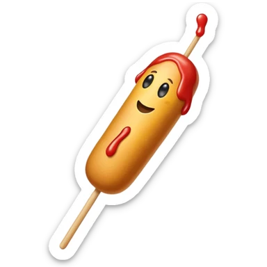 Corndog sticker