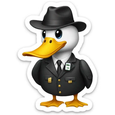 a investigator duck sticker