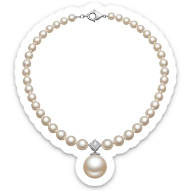 pearl necklace emoji sticker
