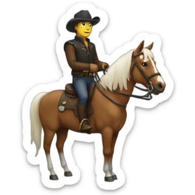 Horseman sticker