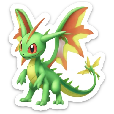 Shiny Colorful Vikavolt-Flygon-Pokémon-Fakémon Full Body sticker