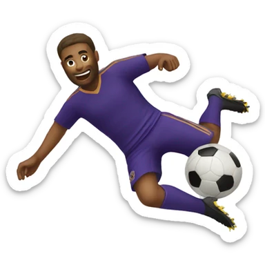 sliding tackle soccer sticker