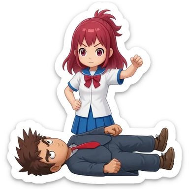 You lose by mahito image sticker