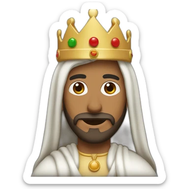 Tres reyes magos siguiendo la estrlla sticker