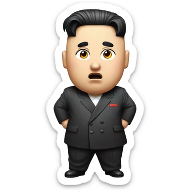 Kim Jong Un Shrugging sticker