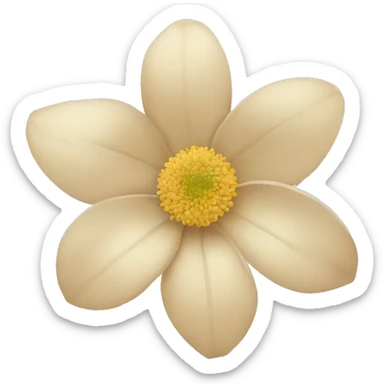 light beige flower sticker