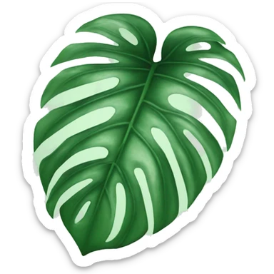 Monstera leaf sticker