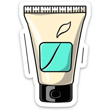 crumpled empty hand cream tube, flattened and wrinkled, cap on, no cream left, no face or character, only the tube sticker