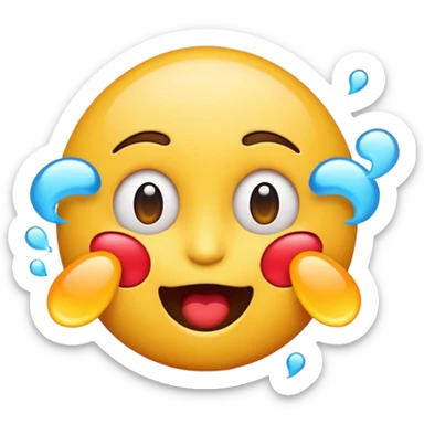 Breathing out emoji sticker