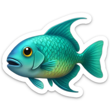 Ramirezi fish sticker