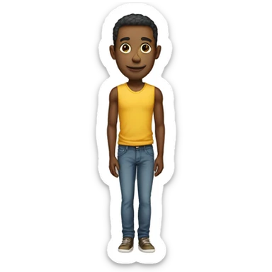 tall skinny male dew bag  sticker