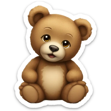  A cute teddy bear  sticker