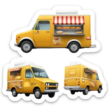 2013 Toyota 86 shaped 1973 food truck, real look sticker