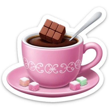 turkish coffe with turkish delight sticker